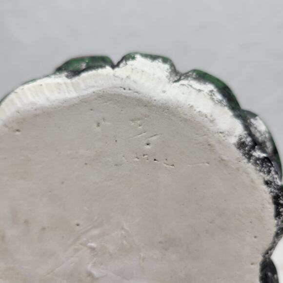 Antique Virgin Mary Serpent Votive Holder Chalkware Statue Religious Catholic - Picture 6 of 16